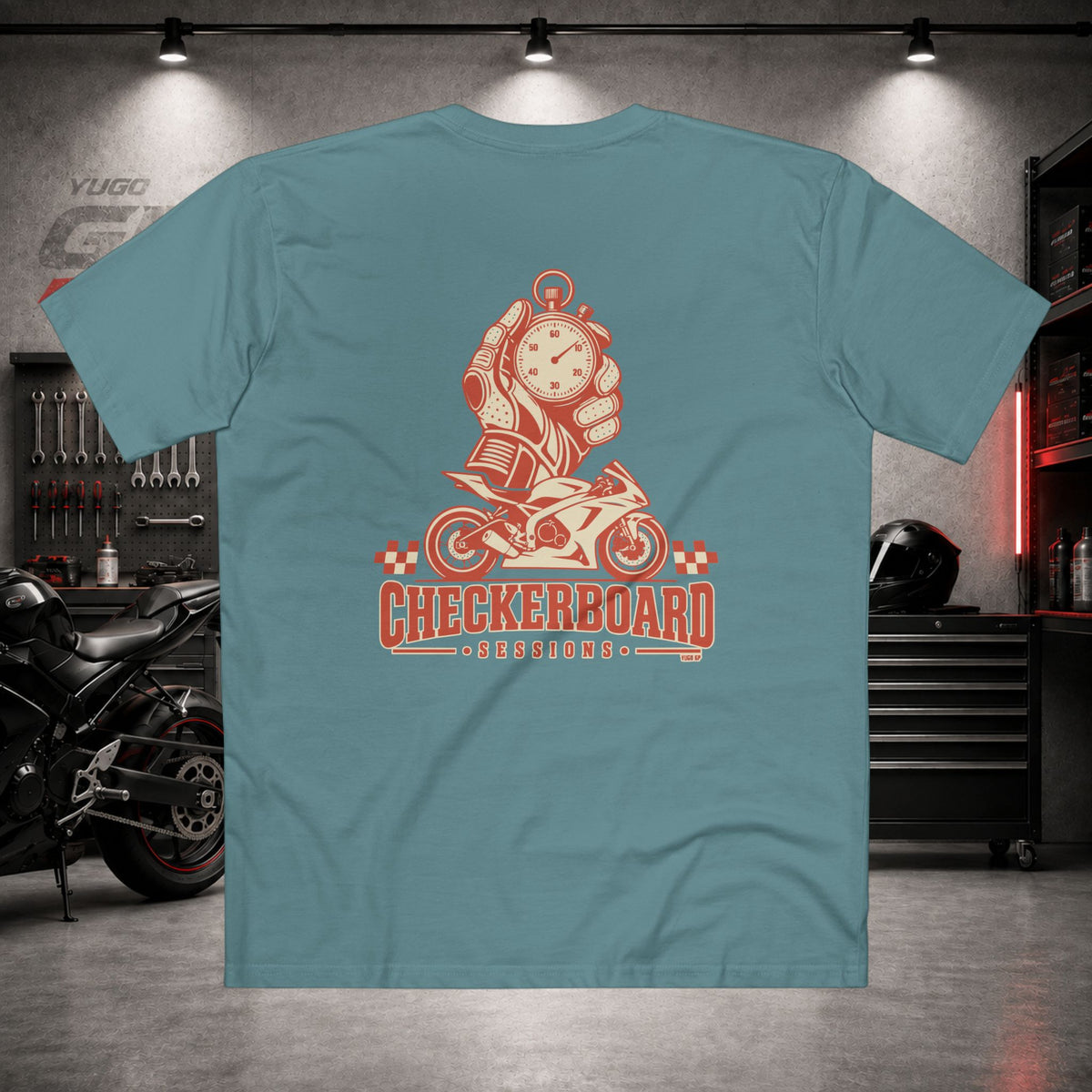 Yugo GP Checkerboard Sessions | Back Graphic Tee