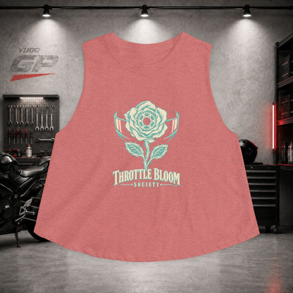 Yugo GP Throttle Bloom Society | Her Crop Tank