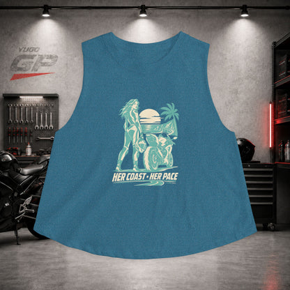 Yugo GP Her Coast Her Pace | Her Crop Tank
