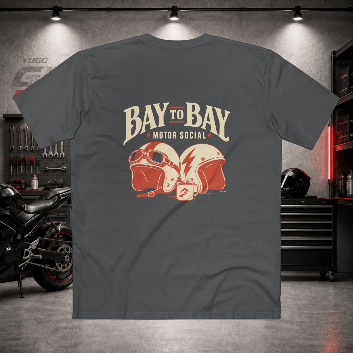 Yugo GP Bay to Bay Social | Back Graphic Tee
