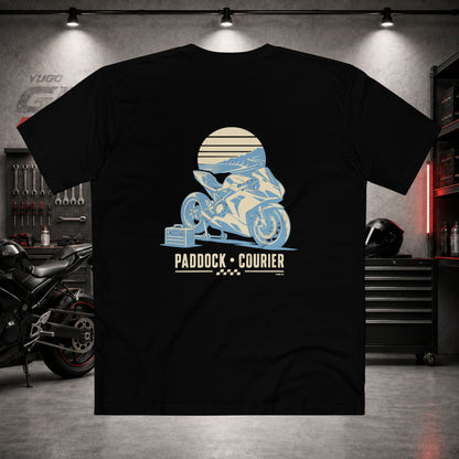 Yugo GP Paddock Courier | Back Graphic Tee