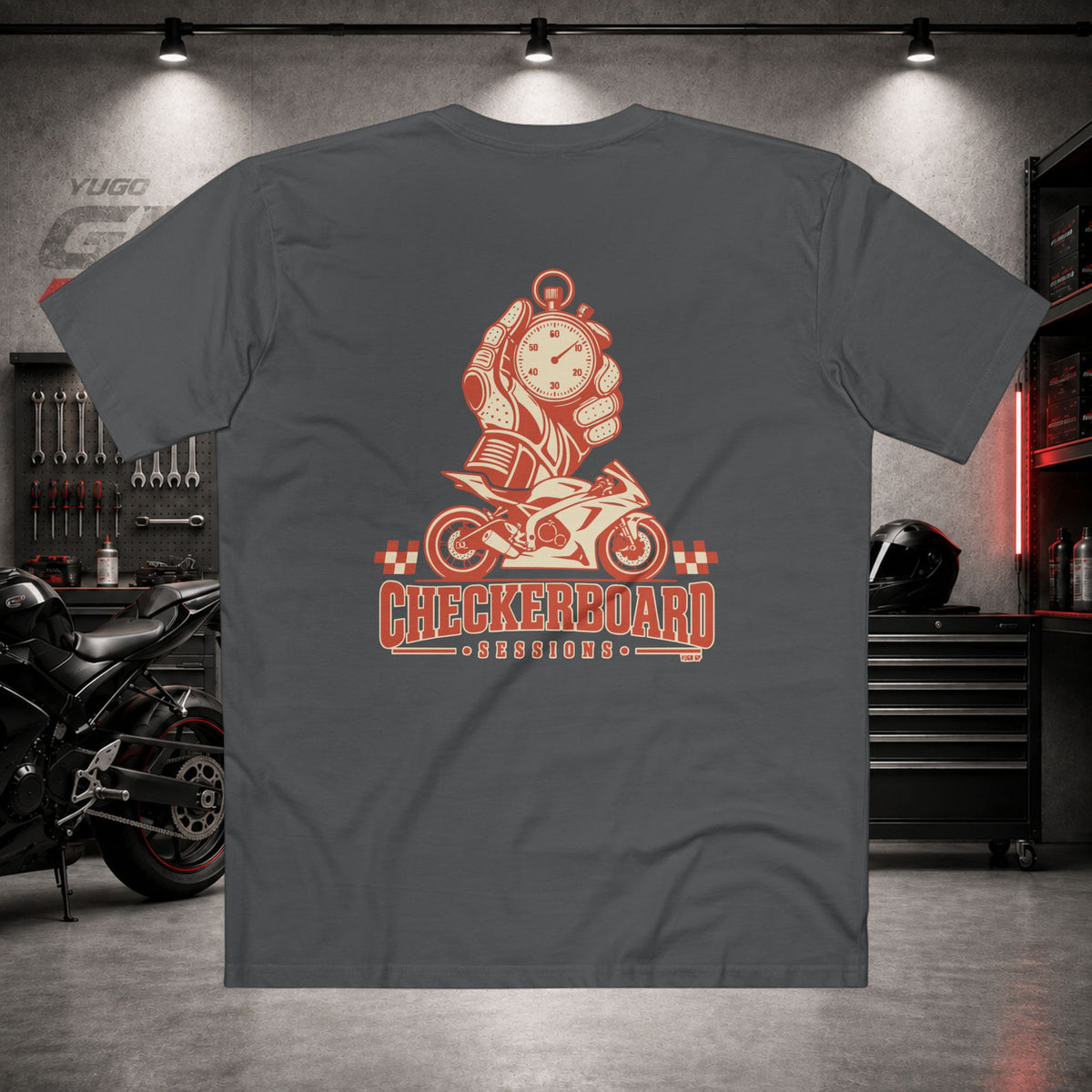 Yugo GP Checkerboard Sessions | Back Graphic Tee