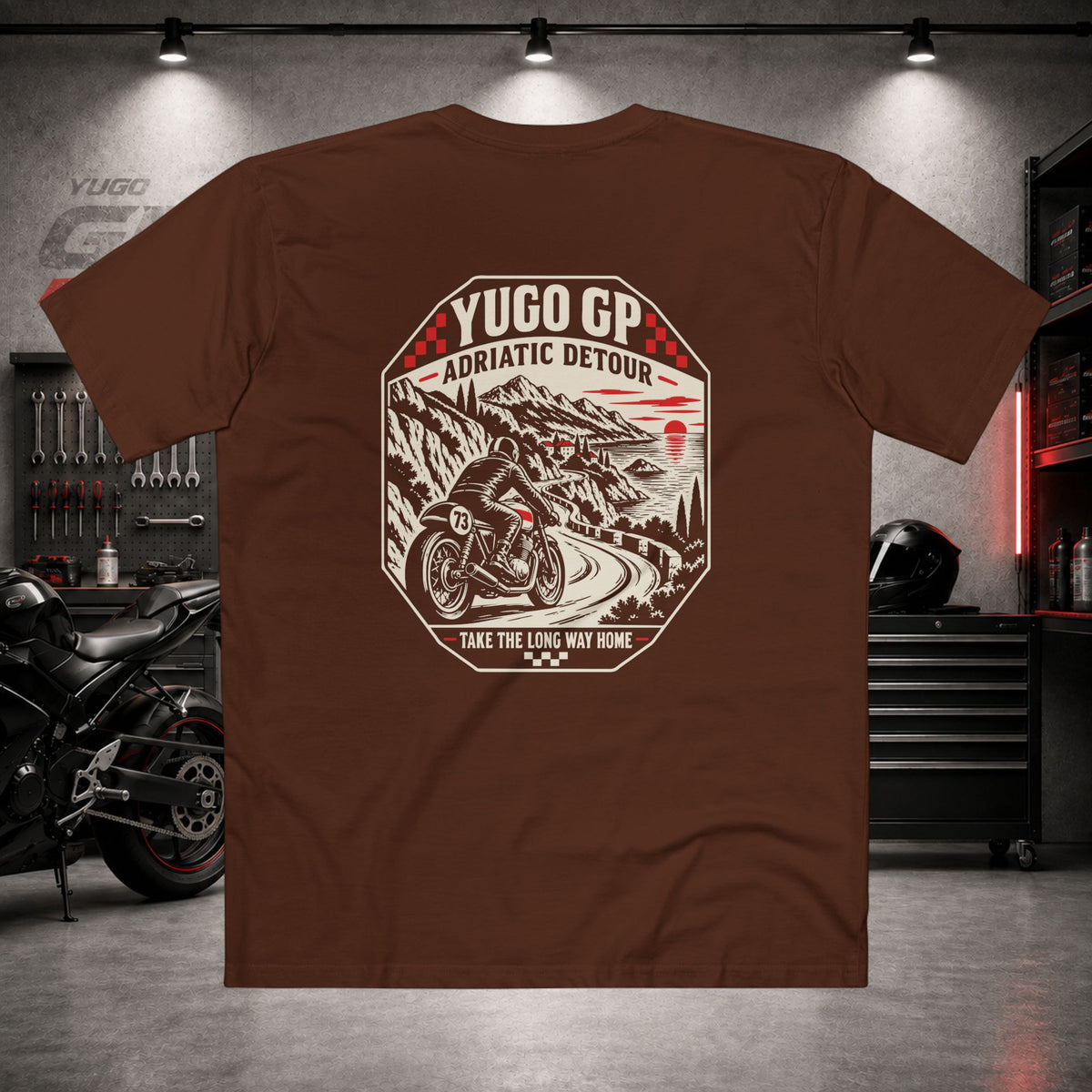 Yugo GP Adriatic Detour | Back Graphic Tee