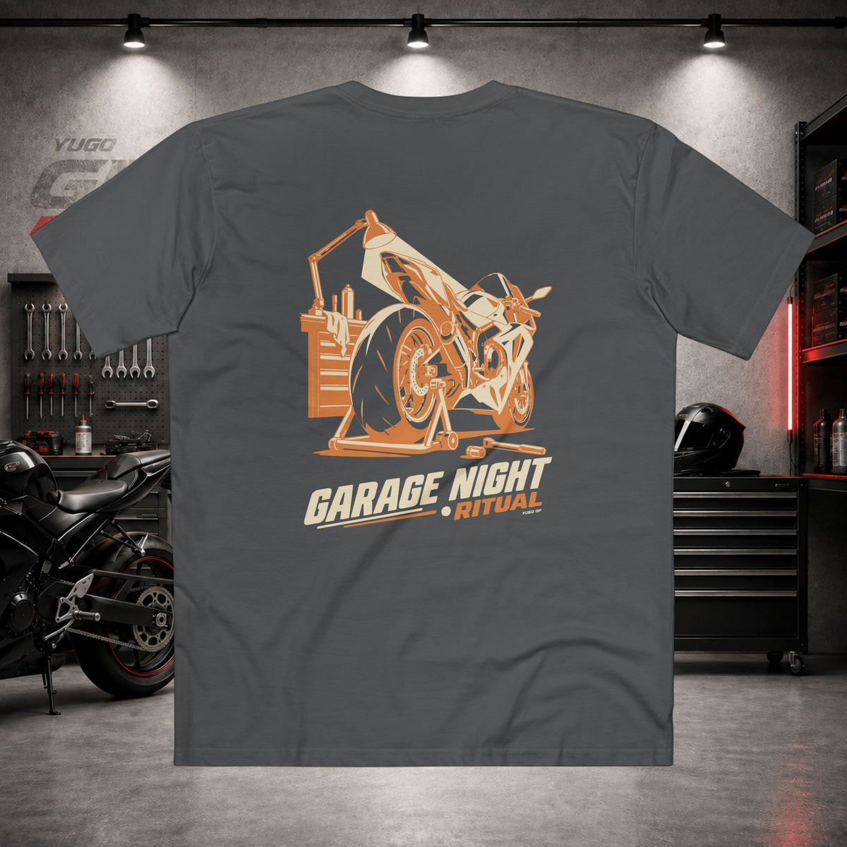 Yugo GP Garage Night Ritual | Back Graphic Tee