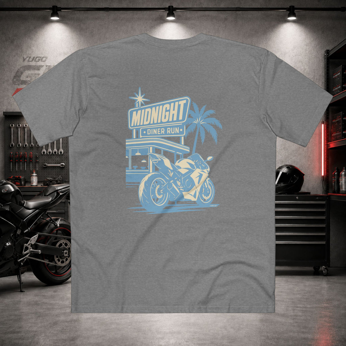 Yugo GP Midnight Diner Run | Back Graphic Tee