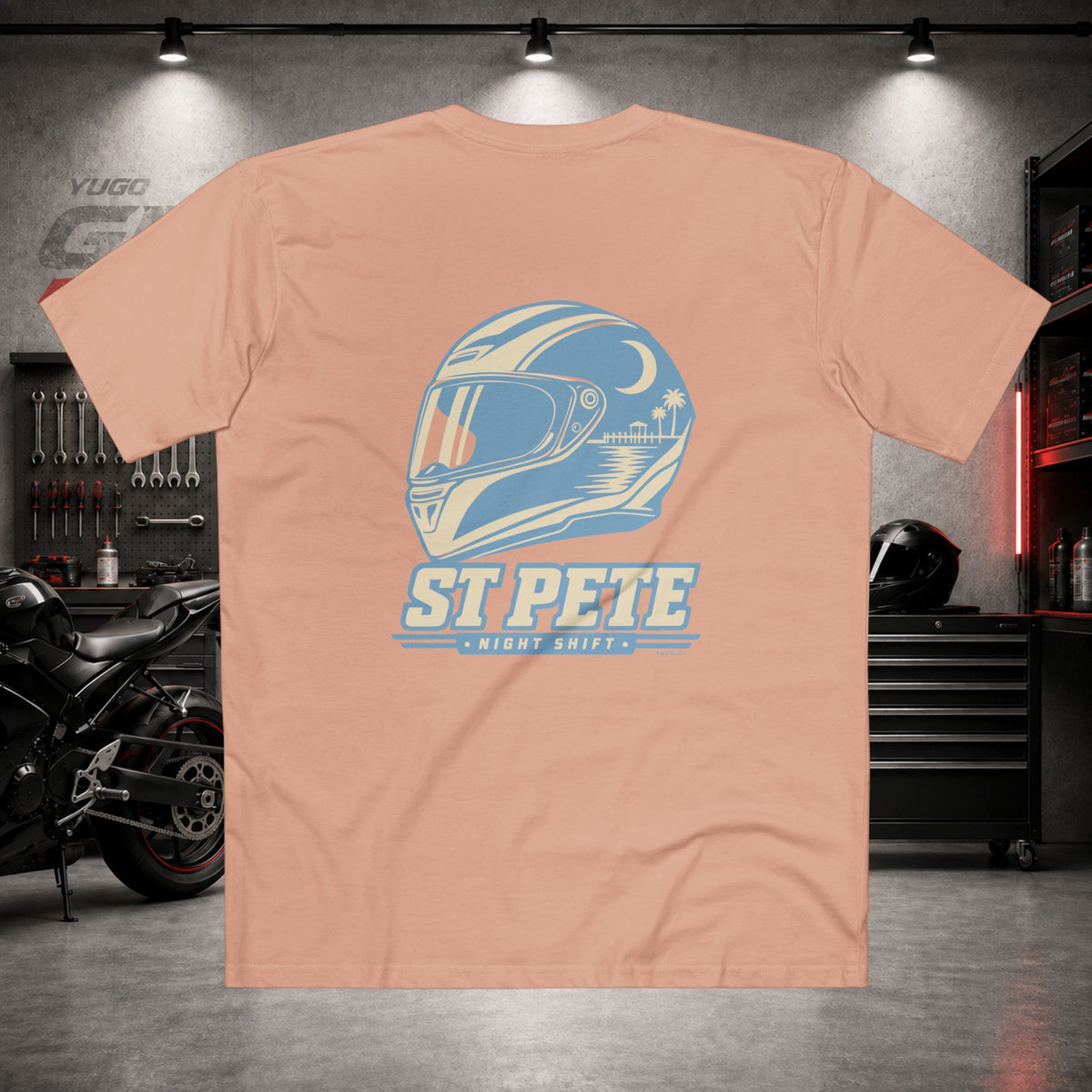 Yugo GP St Pete Night Shift | Back Graphic Tee