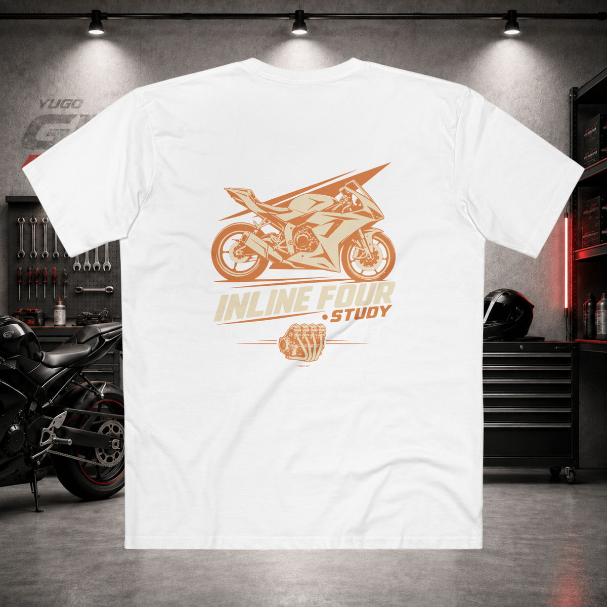 Yugo GP Inline Four Study | Back Graphic Tee
