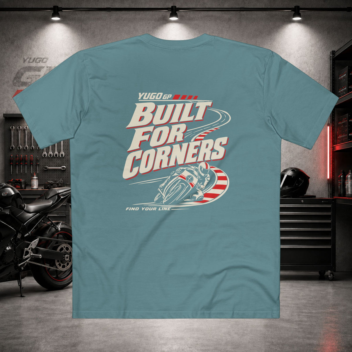 Yugo GP Built for Corners | Back Graphic Tee