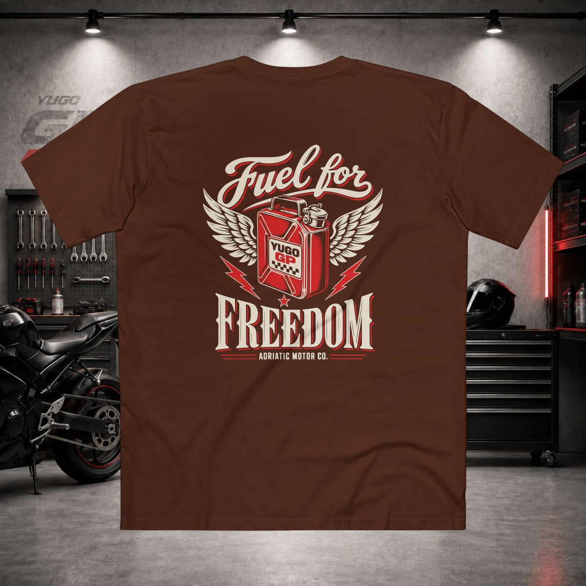 Yugo GP Fuel for Freedom | Back Graphic Tee