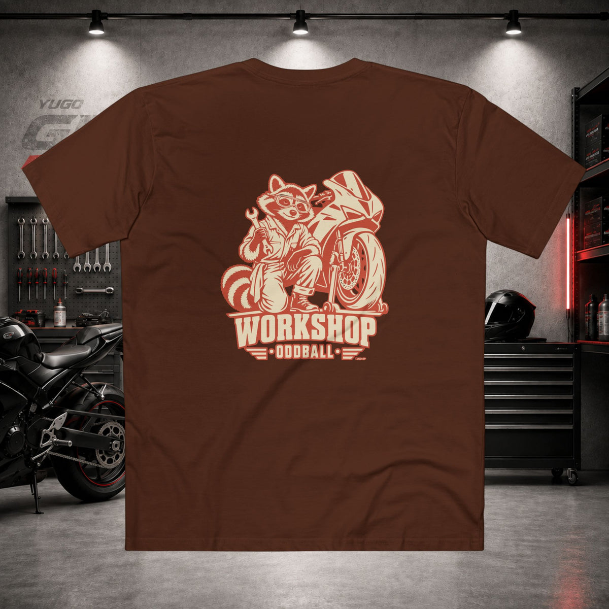 Yugo GP Workshop Oddball | Back Graphic Tee