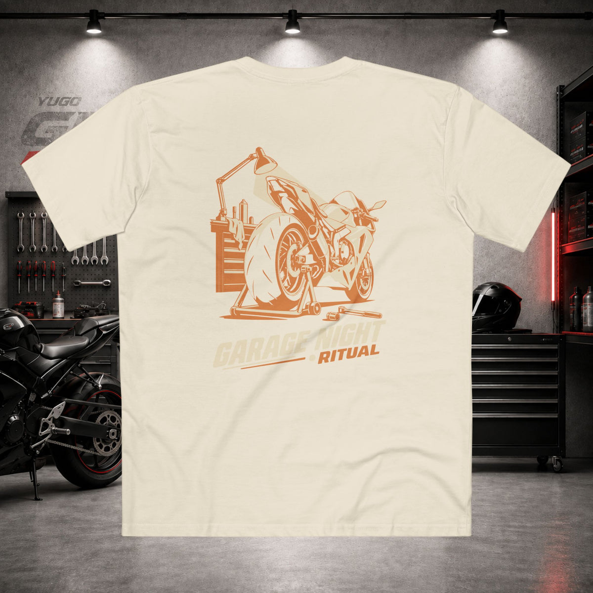 Yugo GP Garage Night Ritual | Back Graphic Tee
