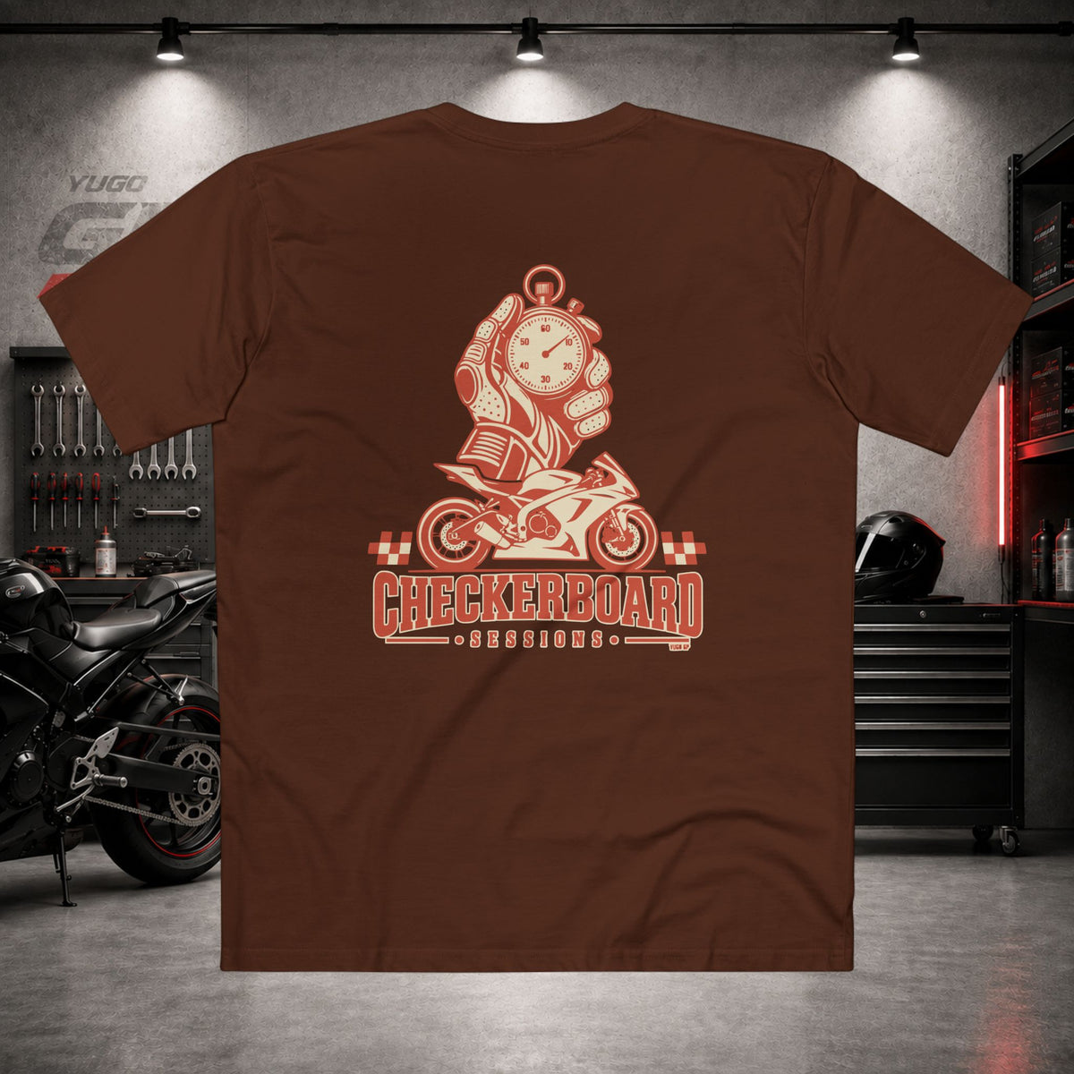 Yugo GP Checkerboard Sessions | Back Graphic Tee