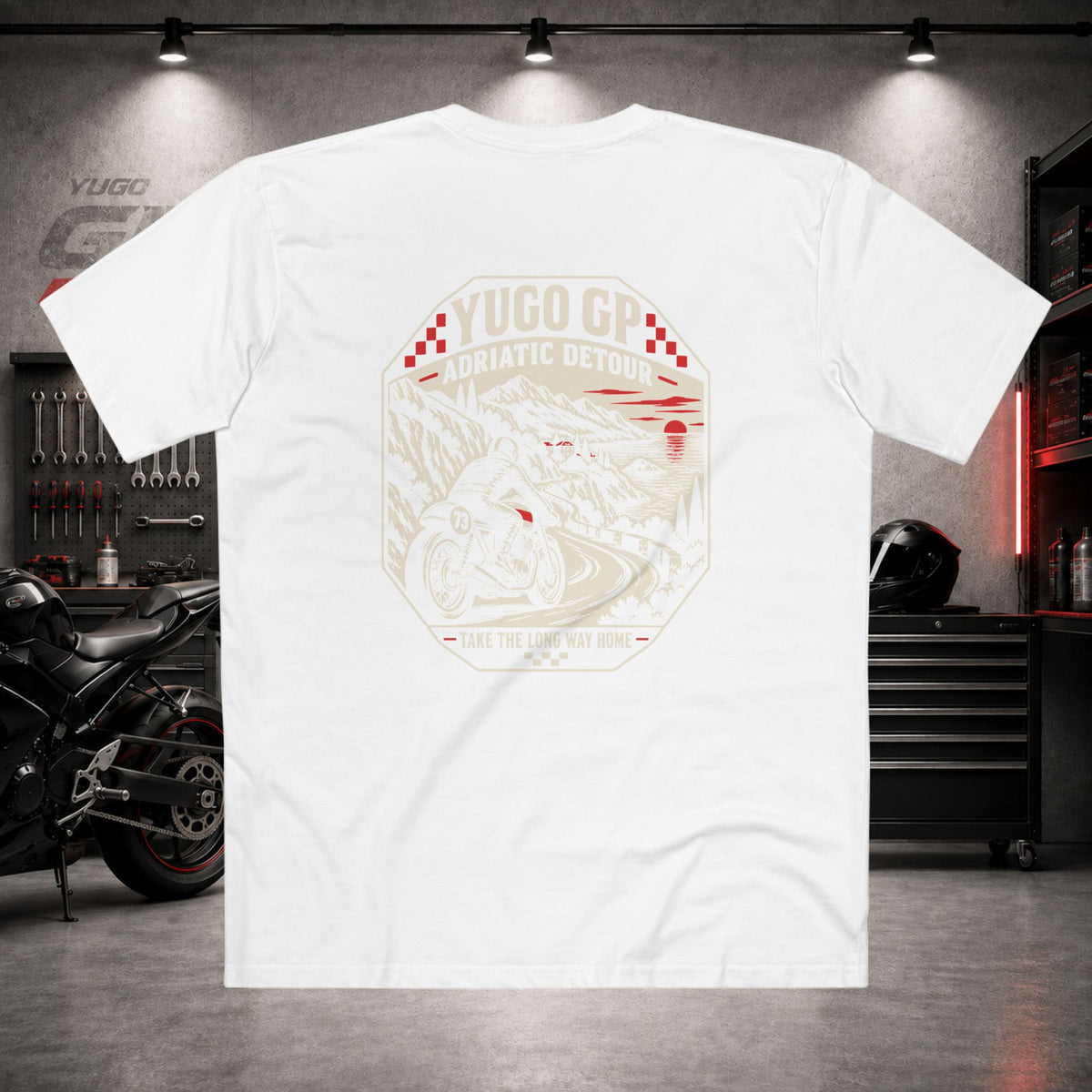 Yugo GP Adriatic Detour | Back Graphic Tee