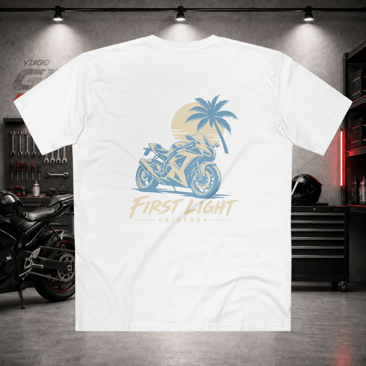 Yugo GP First Light Riders | Back Graphic Tee