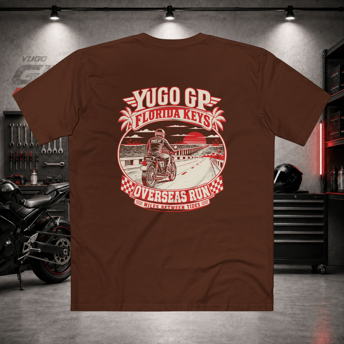 Yugo GP Florida Keys Overseas Run | Back Graphic Tee