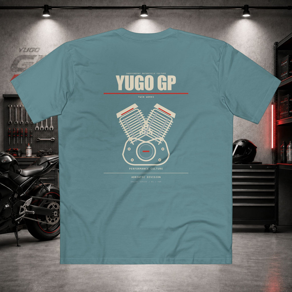 Yugo GP Twin Works | Back Graphic Tee