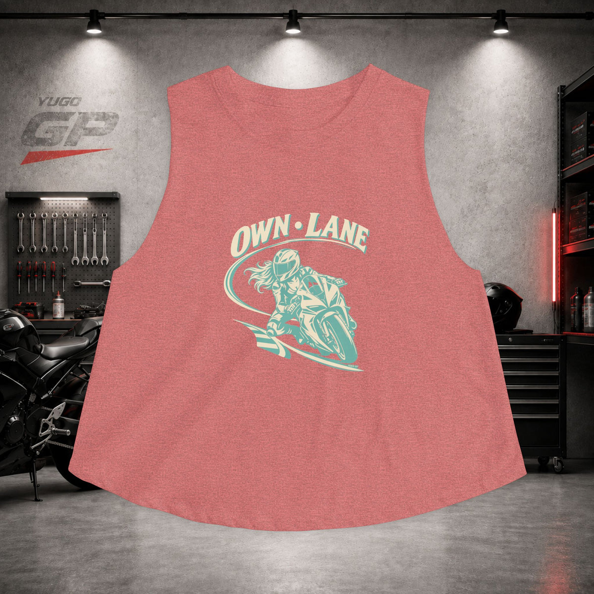 Yugo GP Own Lane | Her Crop Tank