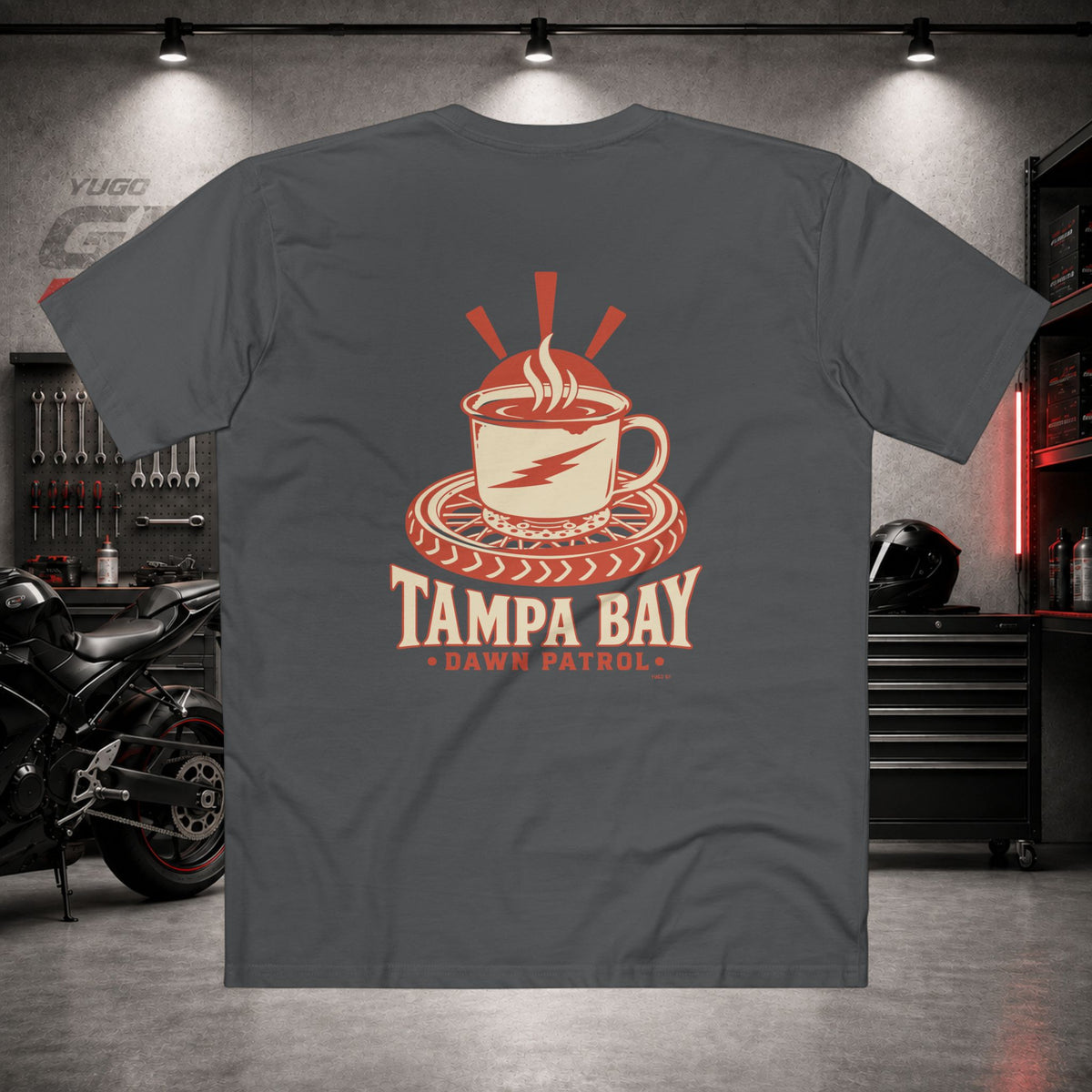 Yugo GP Dawn Patrol Tampa Bay | Back Graphic Tee