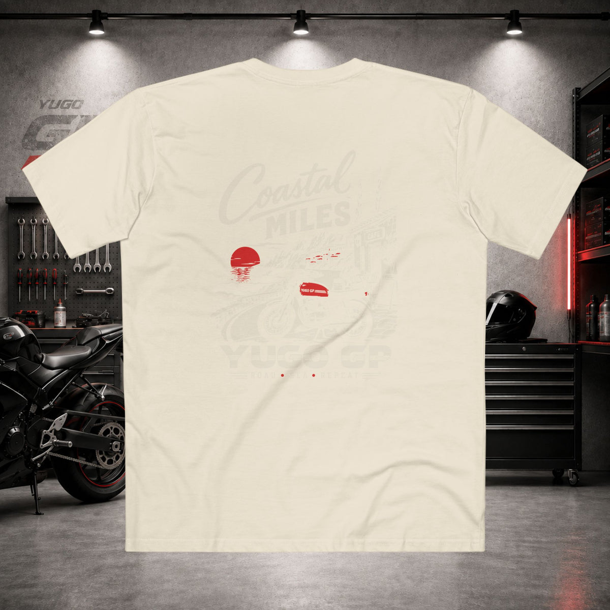Yugo GP Coastal Miles | Back Graphic Tee