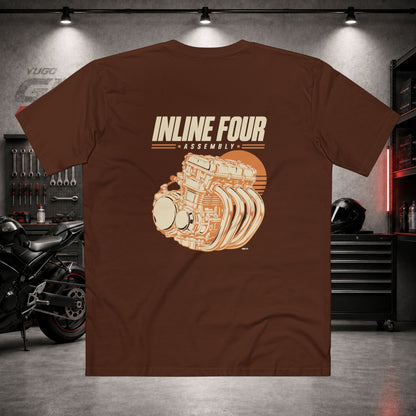 Yugo GP Inline Four Assembly | Back Graphic Tee