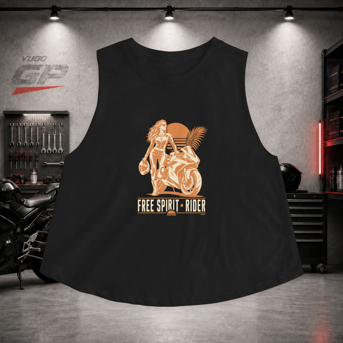 Yugo GP Free Spirit Rider | Her Crop Tank