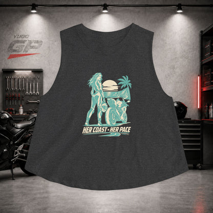 Yugo GP Her Coast Her Pace | Her Crop Tank