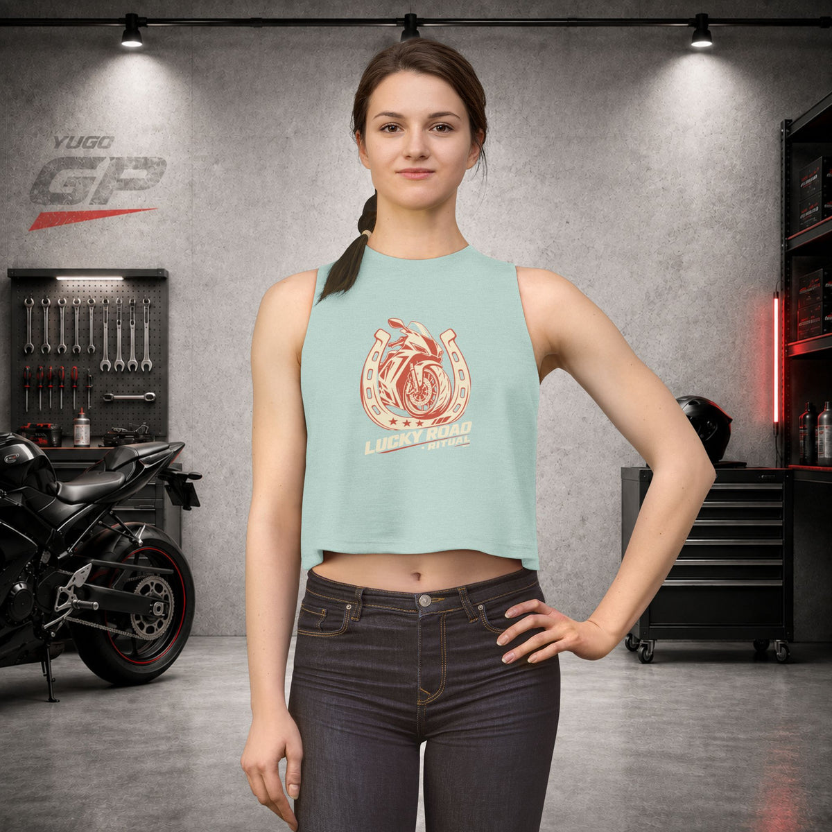 Yugo GP Lucky Road Ritual | Her Crop Tank