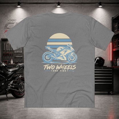 Yugo GP Two Wheels One Tide | Back Graphic Tee