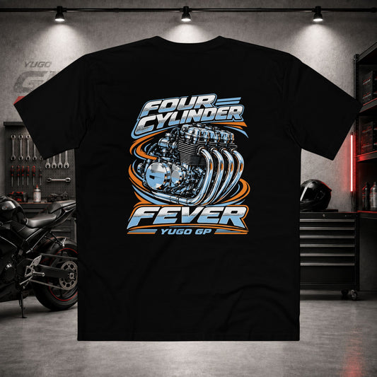 Yugo GP Four Cylinder Fever | Back Graphic Tee