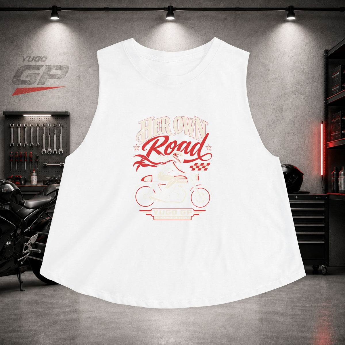 Yugo GP Her Own Road | Her Crop Tank