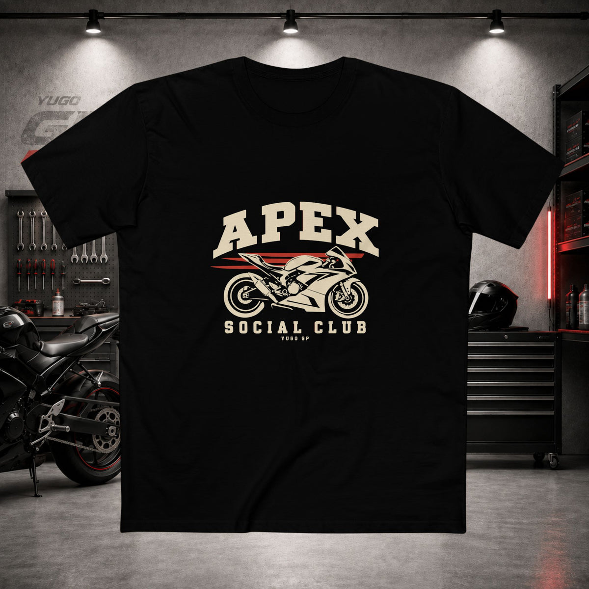 Yugo GP Apex Social Club | Front Graphic Tee