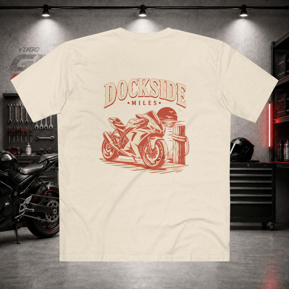 Yugo GP Dockside Miles | Back Graphic Tee