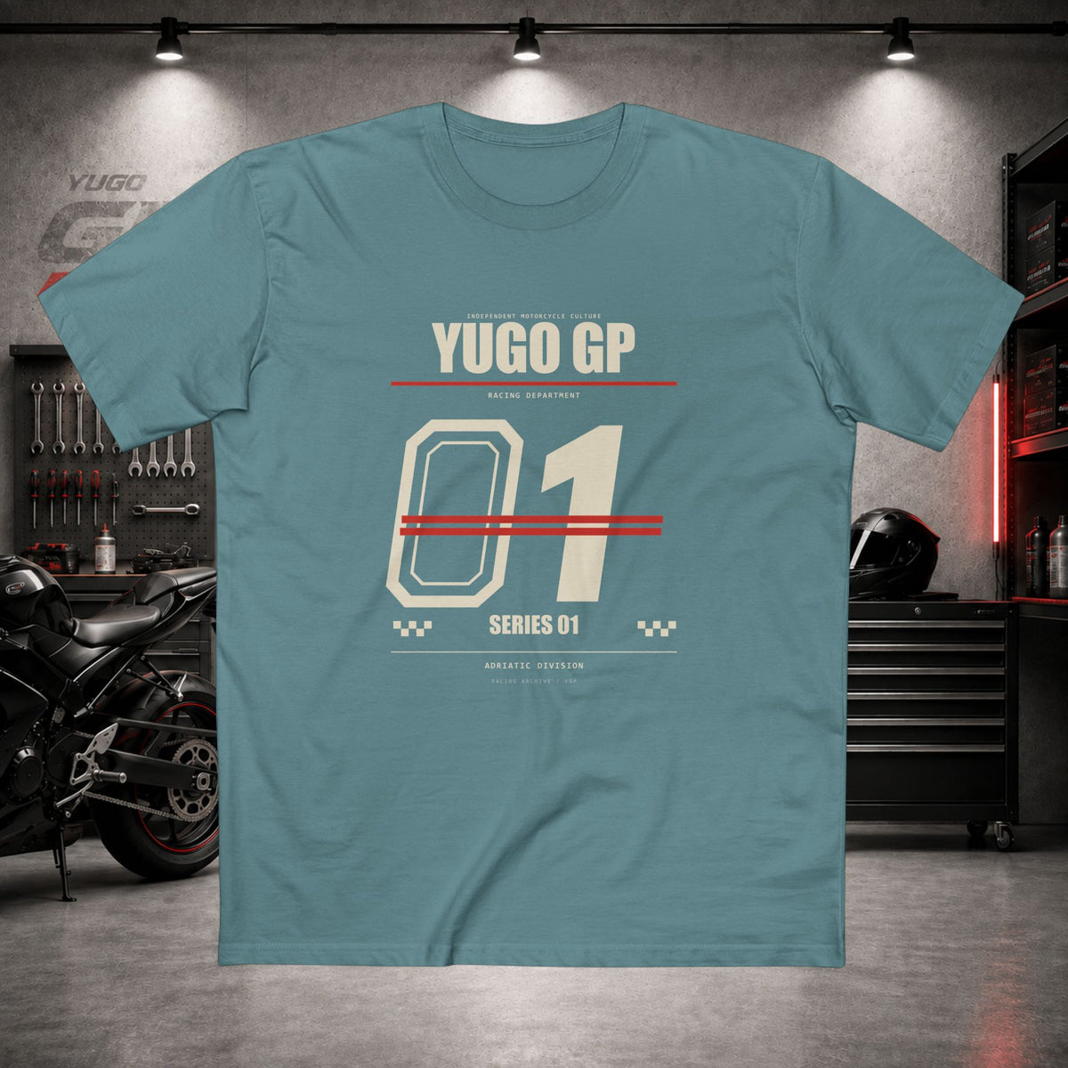 Yugo GP Racing Department 01 | Front Graphic Tee