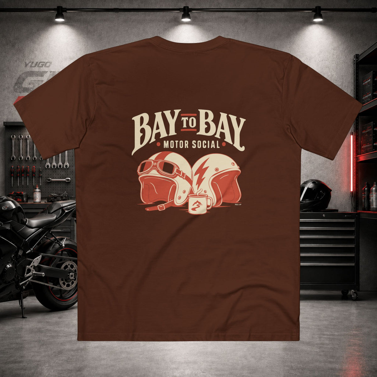 Yugo GP Bay to Bay Social | Back Graphic Tee