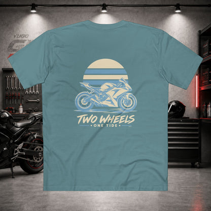 Yugo GP Two Wheels One Tide | Back Graphic Tee