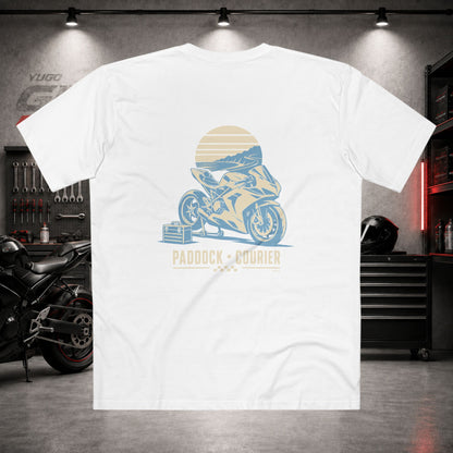 Yugo GP Paddock Courier | Back Graphic Tee