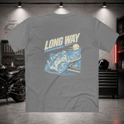 Yugo GP Long Way Department | Back Graphic Tee
