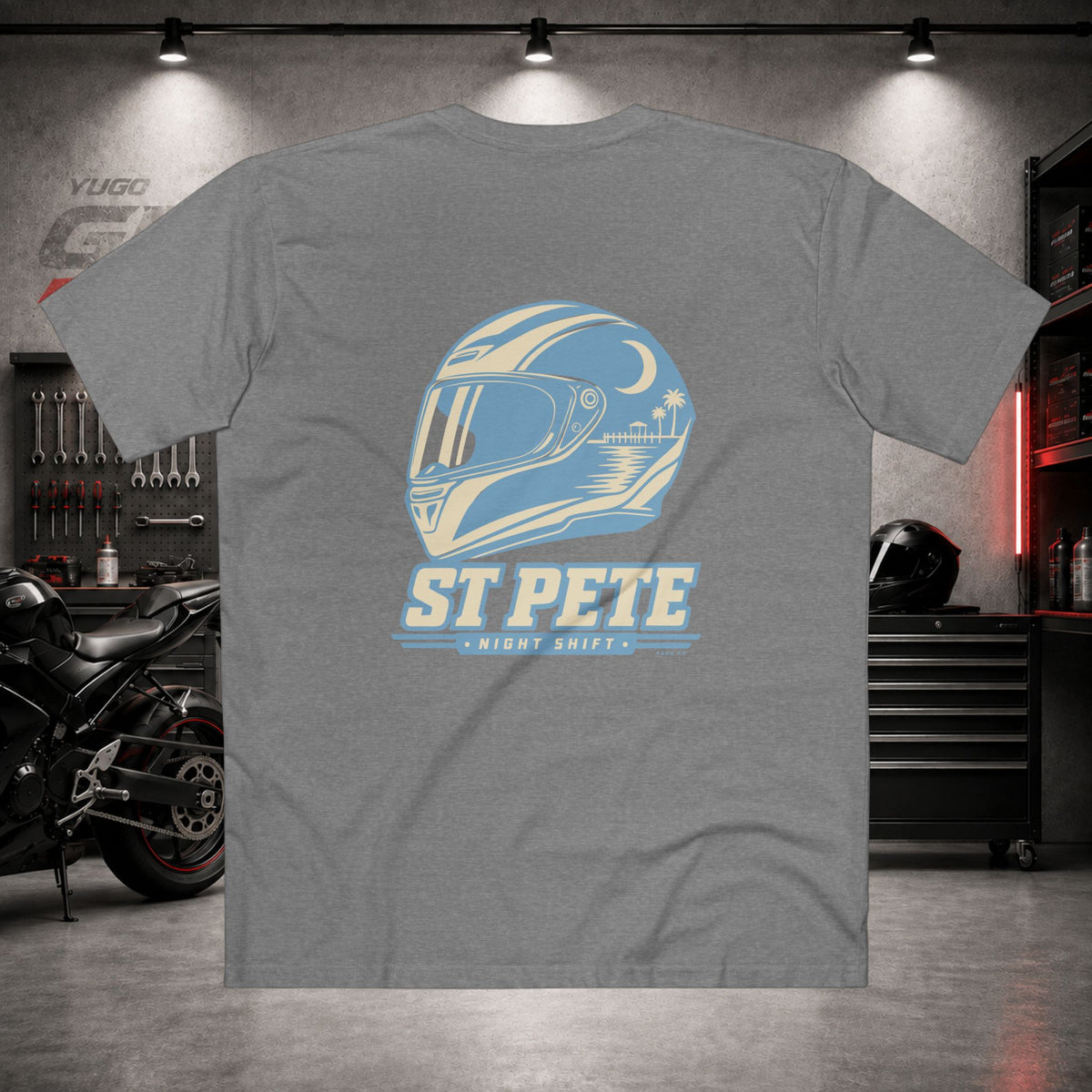 Yugo GP St Pete Night Shift | Back Graphic Tee