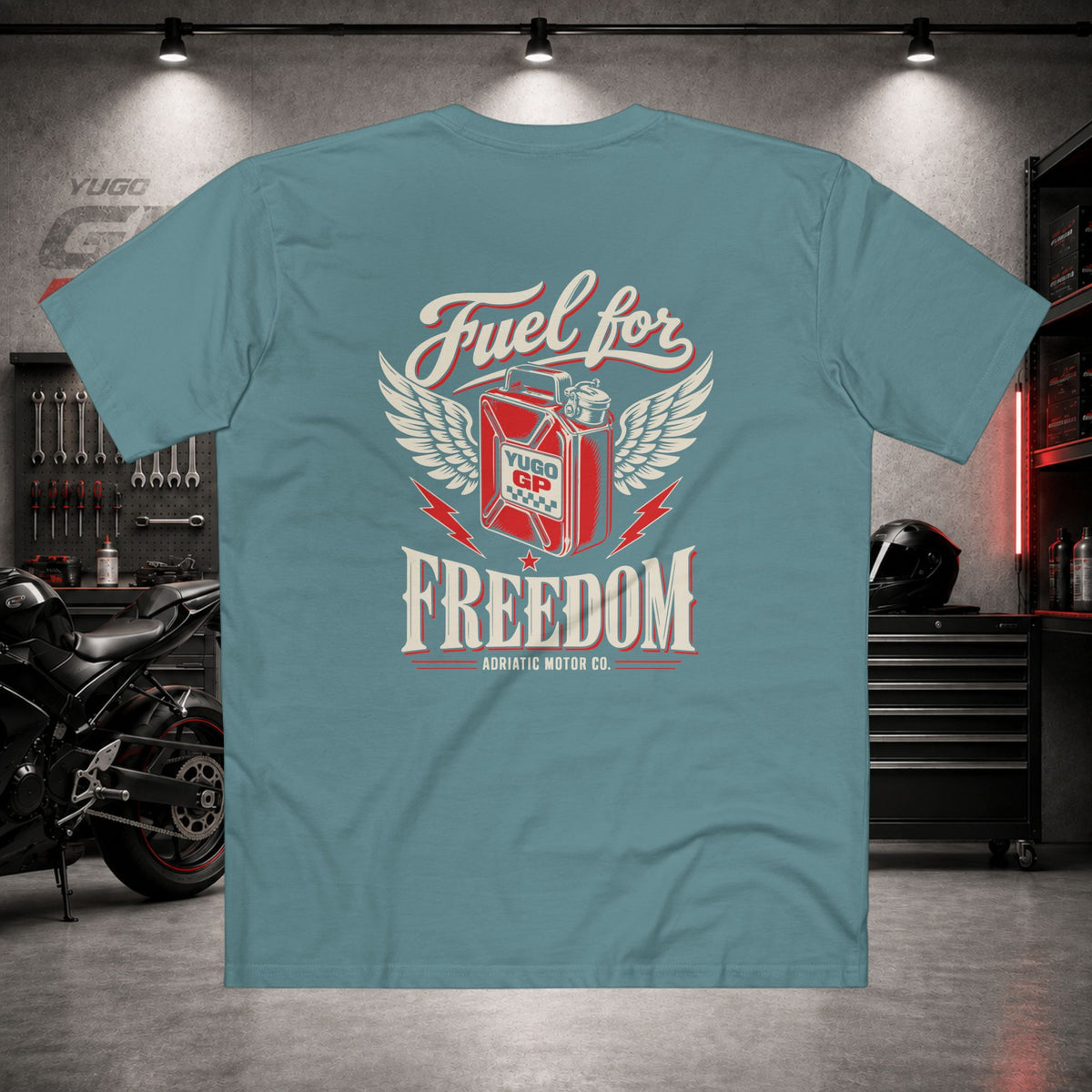 Yugo GP Fuel for Freedom | Back Graphic Tee