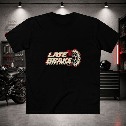 Yugo GP Late Brake Department | Front Graphic Tee