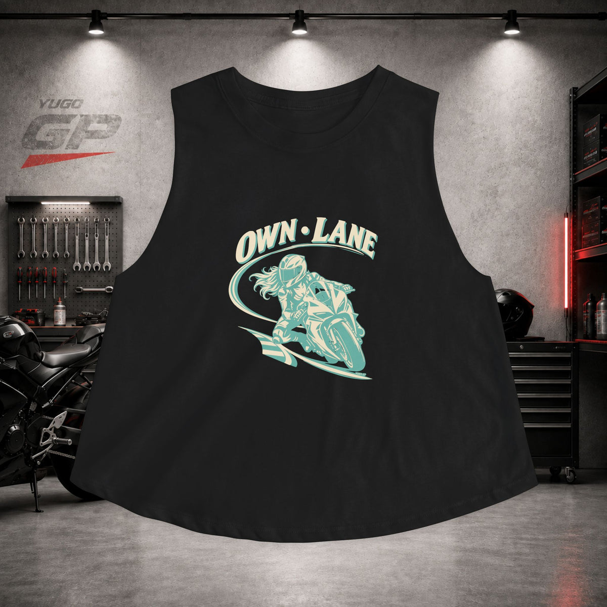 Yugo GP Own Lane | Her Crop Tank
