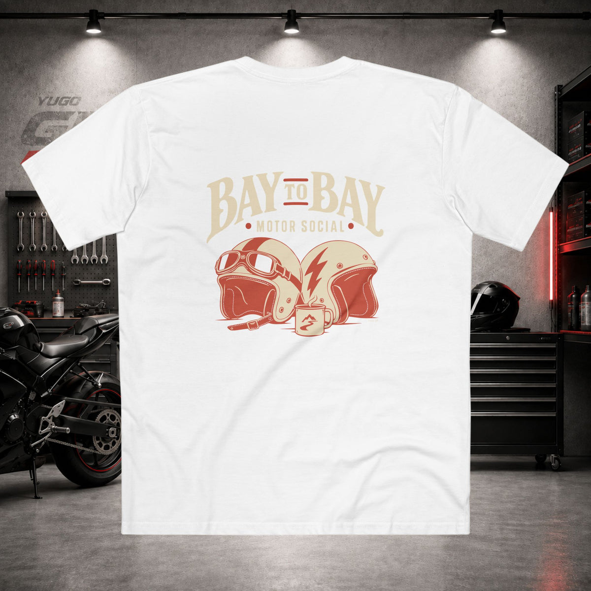 Yugo GP Bay to Bay Social | Back Graphic Tee