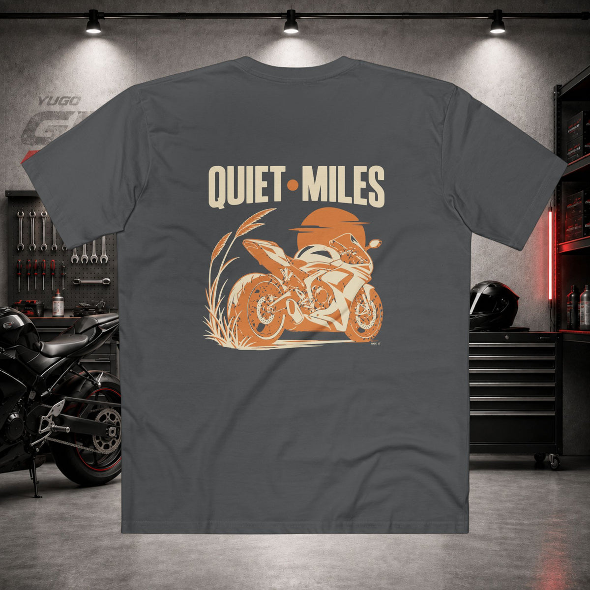 Yugo GP Quiet Miles | Back Graphic Tee
