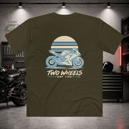 Yugo GP Two Wheels One Tide | Back Graphic Tee