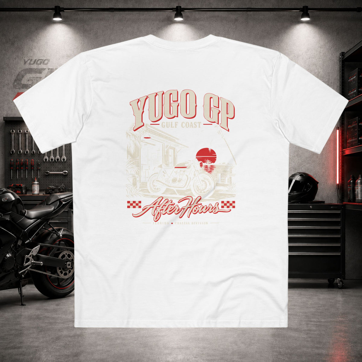 Yugo GP Gulf Coast After Hours | Back Graphic Tee