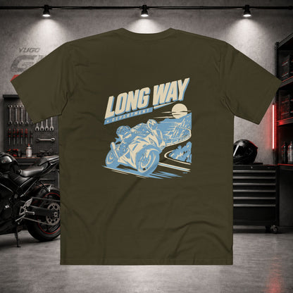 Yugo GP Long Way Department | Back Graphic Tee