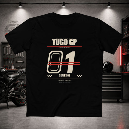 Yugo GP Racing Department 01 | Front Graphic Tee