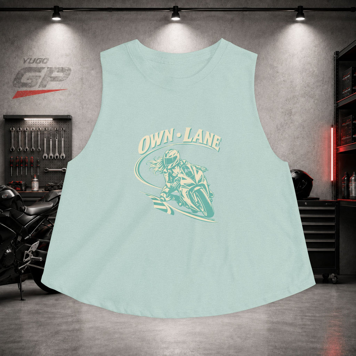 Yugo GP Own Lane | Her Crop Tank