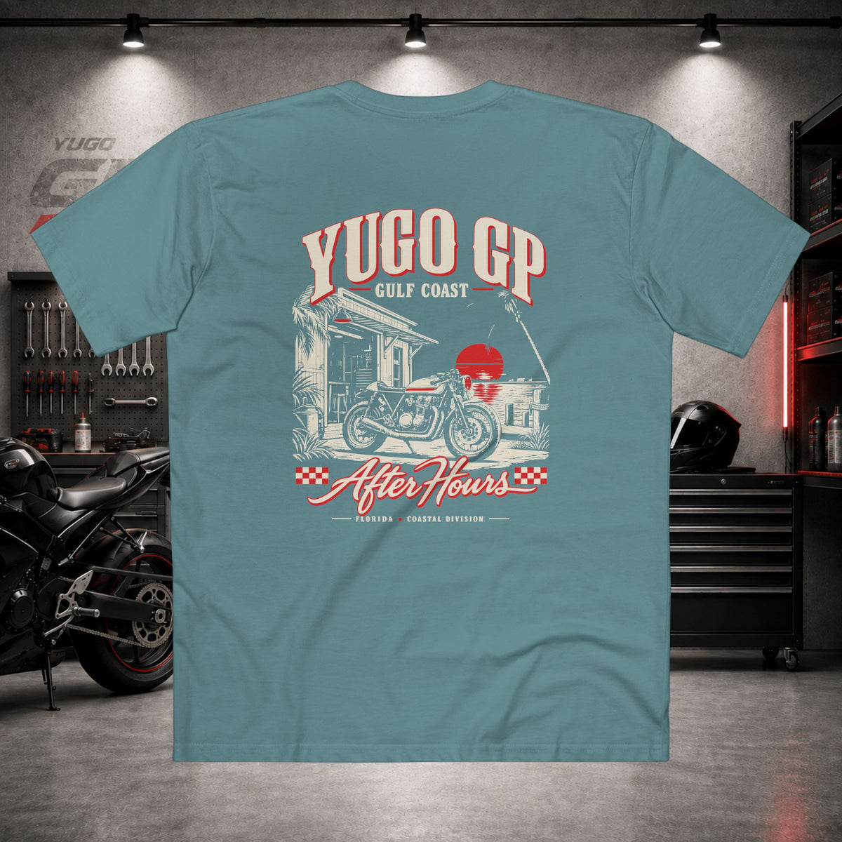 Yugo GP Gulf Coast After Hours | Back Graphic Tee