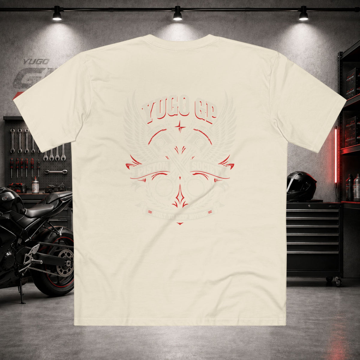 Yugo GP Piston Society | Back Graphic Tee